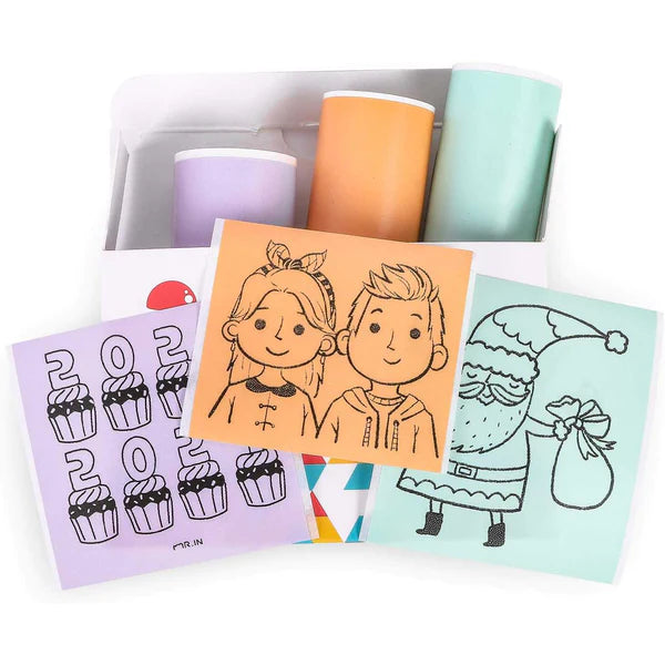 Lot de 3 Rouleaux Papier Autocollant Couleur OFFERT